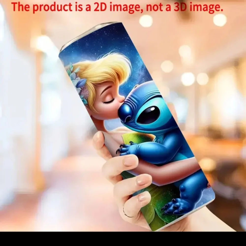 Stitch And Tinkerbell Stainless Steel 20 Oz Tumbler